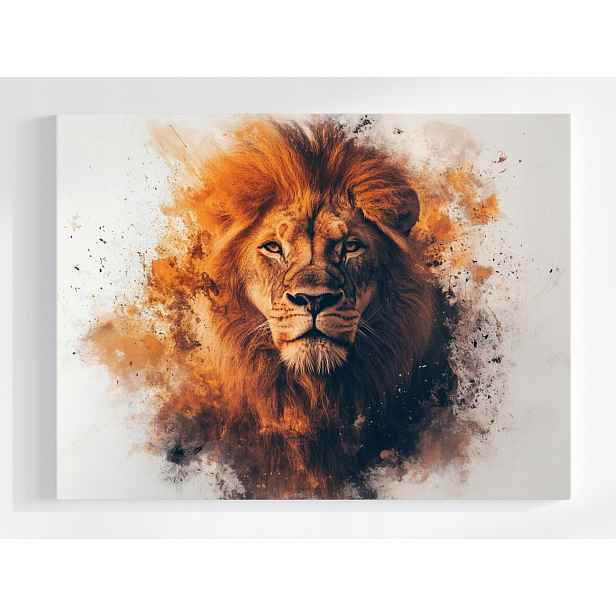 Plakát Portrét Grafika Zvíře Lev Fauna Afrika 100x75