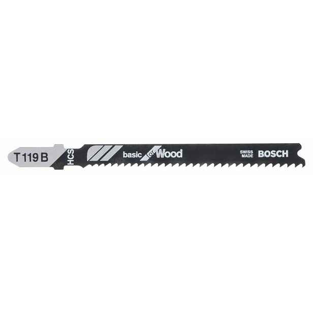 Plátek pilový Bosch T 119 B Basic for Wood 5 ks