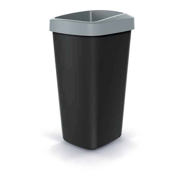 Prosperplast Odpadkový koš COMPACTO DROPIN černý/světle šedý, varianta 45 l