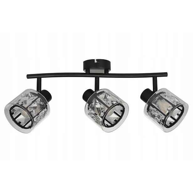 Stropní svítidlo glamour Elmo Reality černé 3xE14 40W stmívatelné