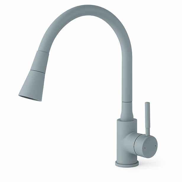 Kuchyňská Stojánková Dřezová Baterie S Flexibilním Výtokem, Šedá