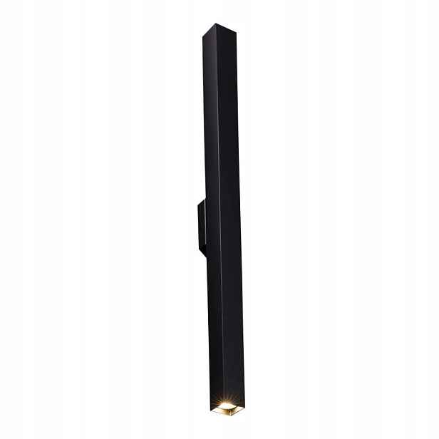 Nástěnné svítidlo minimalistické černé horní a spodní část tuba 80 cm ozdobné Shilo