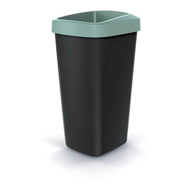 Prosperplast Odpadkový koš COMPACTO DROPIN černý/světle zelený, varianta 25 l