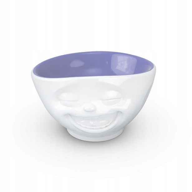 Miska, mísa, talíř "Usměvavá tvář" 3D fialová Tassen Keramika porcelán