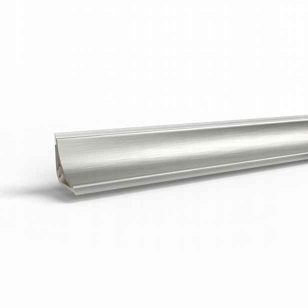 Pvc lišta do kuchyně, stříbrná, 3 m, 13,4 x 13,4 mm, 3 m