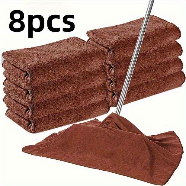 TEMU Super jemné utěrky z mikrovlákna, opakovaně použitelné, rychleschnoucí, nepouští vlákna, moderní styl, pro drátěnku, mop, čištění oken, obývací