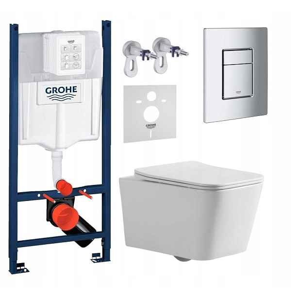 Wc sada Grohe Rapid s mísou Tornado Bilovec s tlačítkem chrom mat