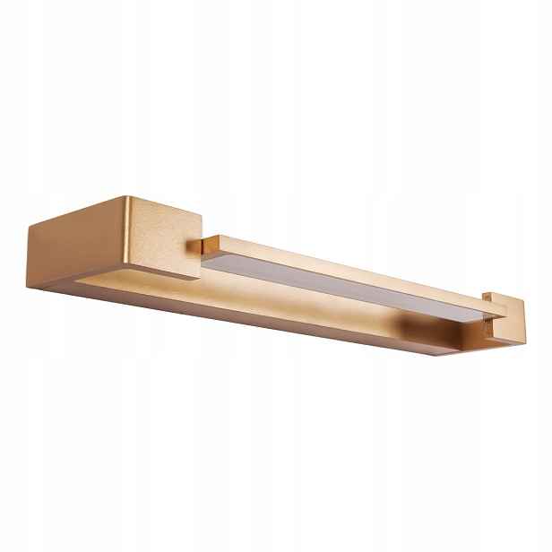 Nástěnné Led svítidlo zlaté, nastavitelné, podélné, 45 cm, 3000K, IP44 Maxlight