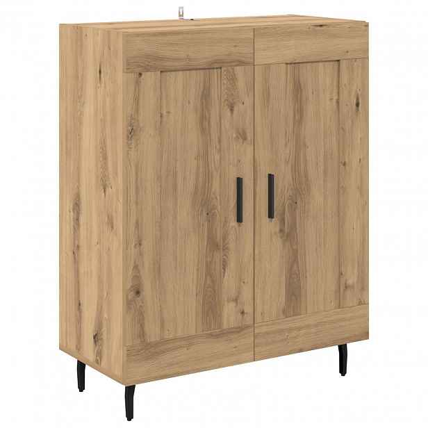vidaXL Servírovací skříň Artisanový dub 69,5 x 34 x 90 cm