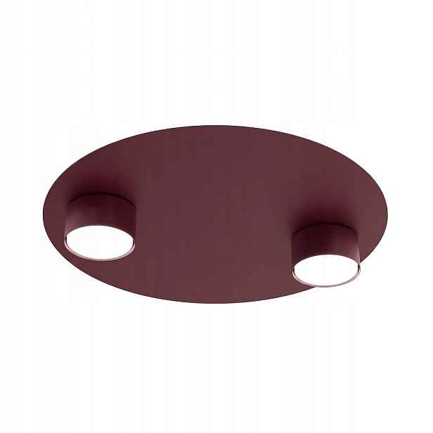 Stropní svítidlo Bolx 2 Burgundy, 2x GX53, ocel, Led 10W