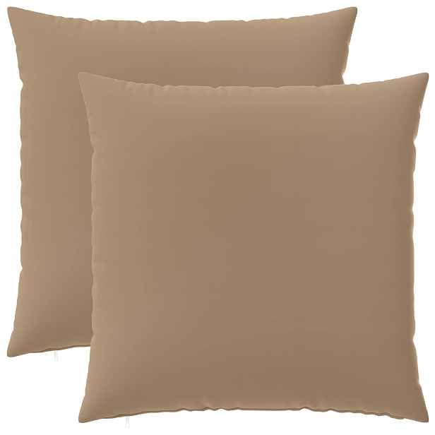 vidaXL Polštář s polštářem HEERLEN 2 ks Taupe Polyester