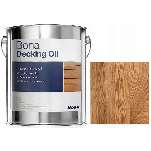 Bona Decking Oil Neutrální olej na terasu a dřevo pro venkovní použití 10 l