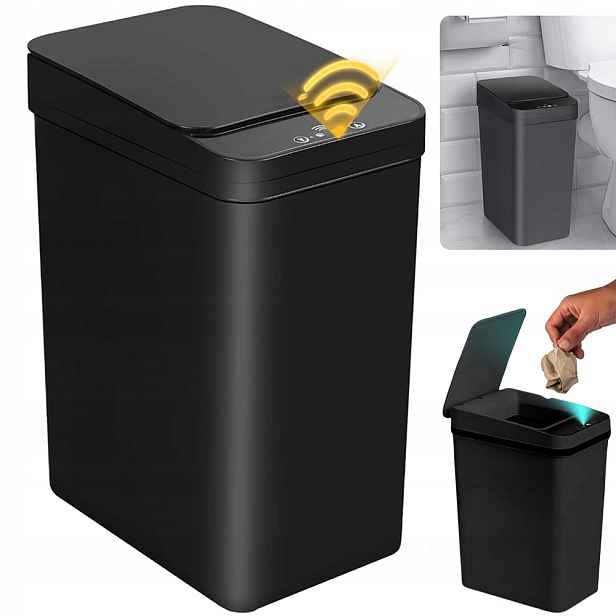 Elegantní Automatický Koš S Pohybovým Senzorem 12 L, Voděodolný Do Kuchyně