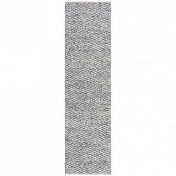 Flair Rugs RUČNĚ TKANÝ KOBEREC, 60/230 cm modrá, krémová