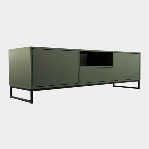 MASSENO TV STOLEK AZIR, 160/48,5/45 cm, světle zelený