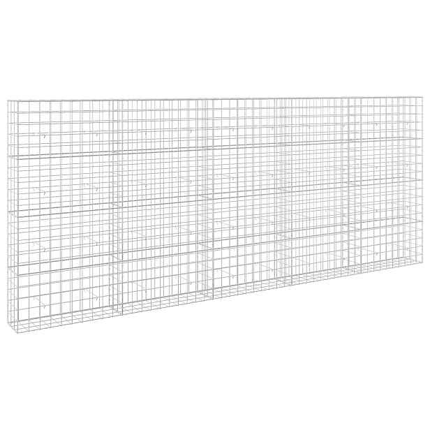 vidaXL Gabion s drátem 3,5 mm a síťkou 10x10 cm 500x30x200 cm