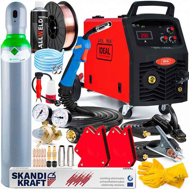 Invertorová Svářečka Ideal Mig 250/2 Pro Igbt Mma Alu 230V 400V