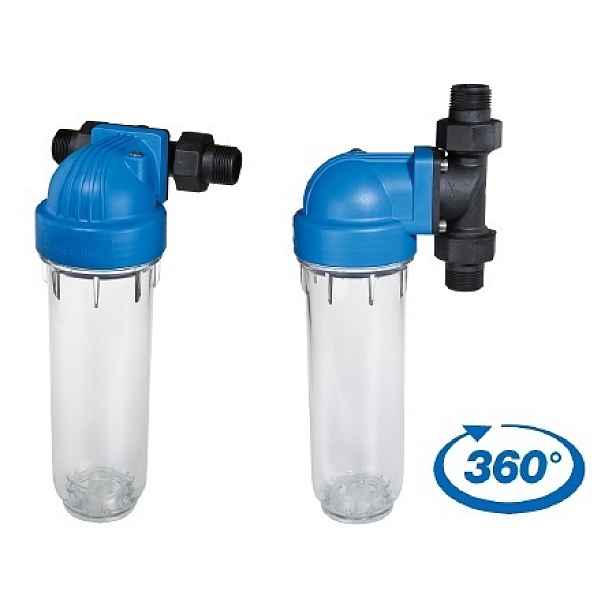 Atlas Filtri Atlas Junior 7" DP DS filtr pro připojení 3/4" nebo 1" - celková výška 255 mm