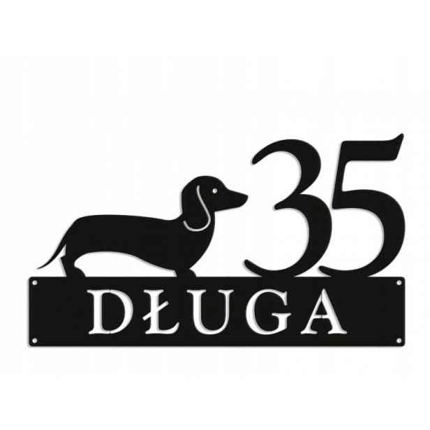 Číslo Na Dům 80 cm Tabule Adresa Ocel 2 mm Grafika 5748