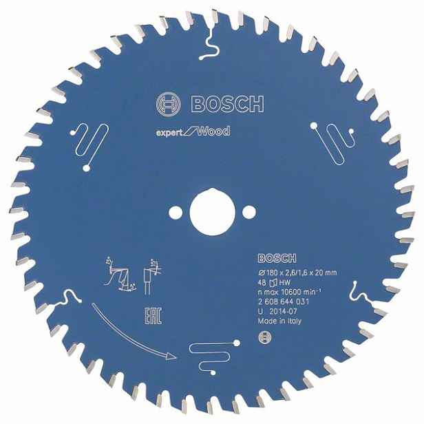 Kotouč pilový Bosch Expert for Wood 180×20×2,6 mm 48 z.
