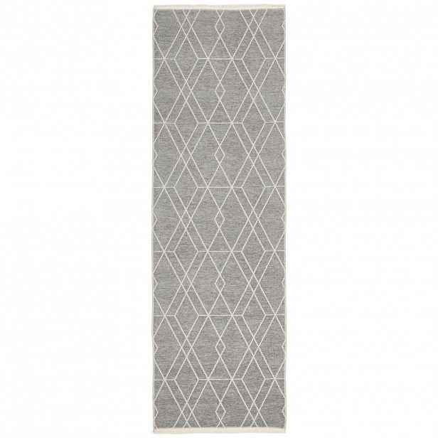 Novel BĚHOUN, 80/250 cm šedá, bílá