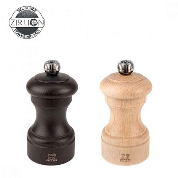 Sada 2 mlýnků na sůl a pepř, 10 cm, "Bistro Z", Natural&Chocolate - Pe