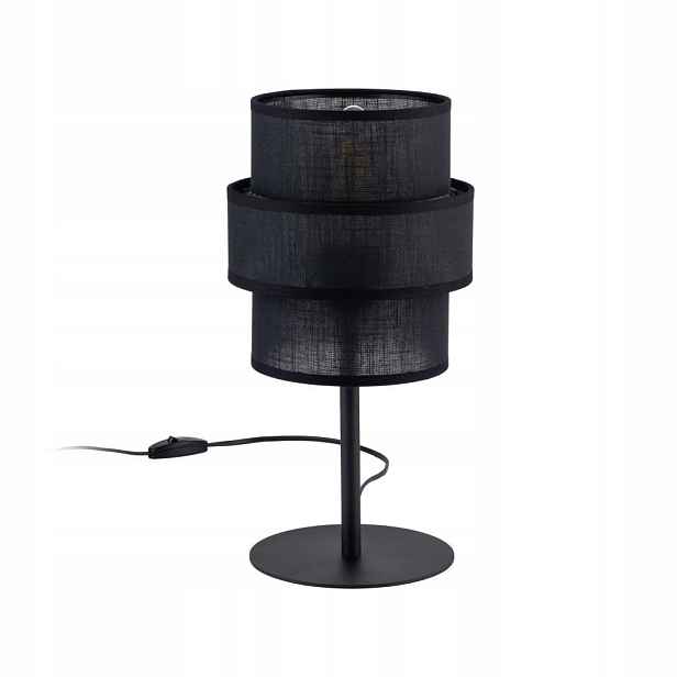 Stolní lampa Calisto Černý Kov 20 cm Průměr Moderní Tk Lighting