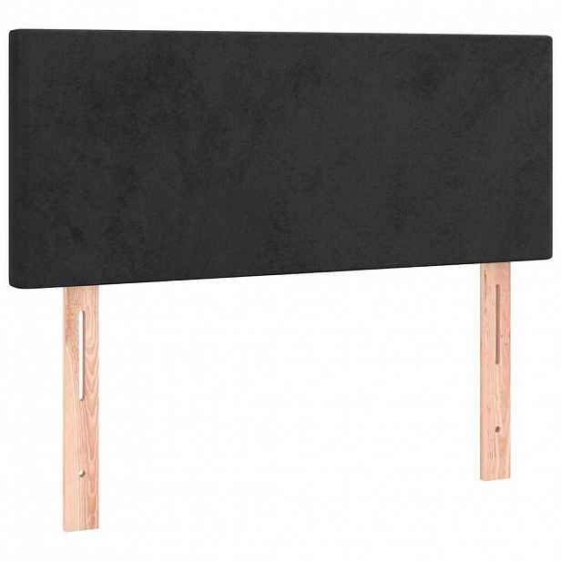 vidaXL Čelo postele černé 90x5x78/88 cm samet