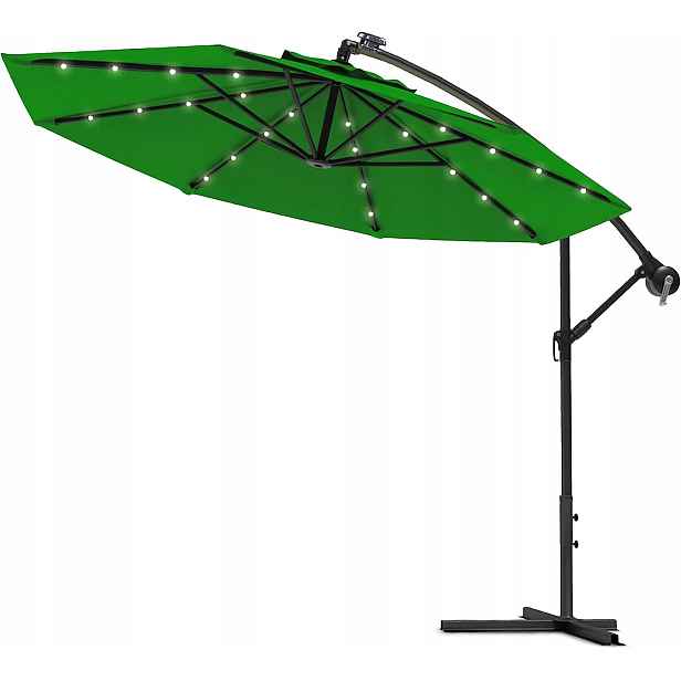Zahradní Slunečník Led Ø300 Zelený