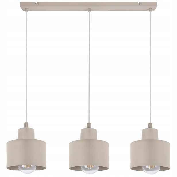 Závěsná Stropní Lustrová Lampa Do Kuchyně Obývacího Pokoje, Trojitá, Béžová, Kašmírová Barva