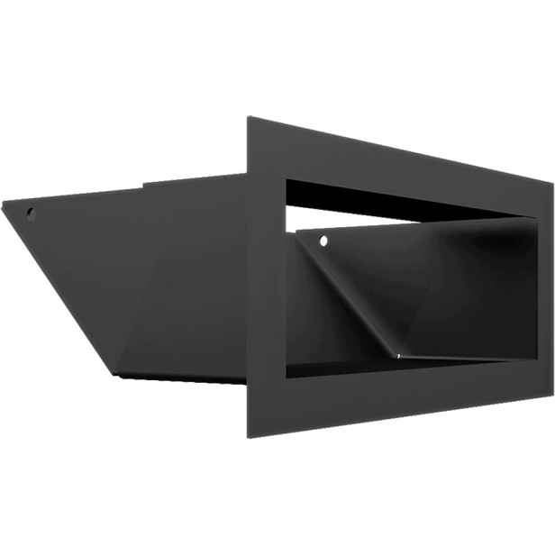 Krbová Ventilační mřížka Kratki Luft 9x20 černá Mat Slim