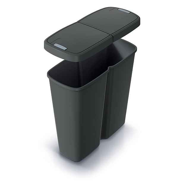 Prosperplast Odpadkový koš COMPACTO DUA 50 L černý