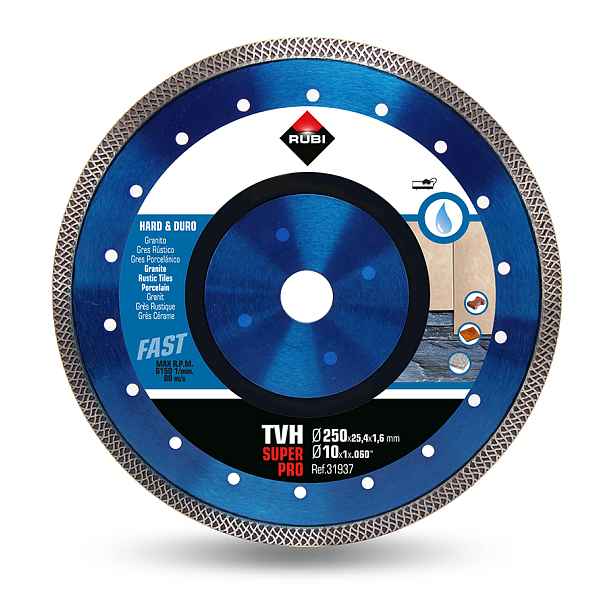 Diamantový kotouč pro řezání Turbo Viper Tvh 250 Superpro 31793 Rubi