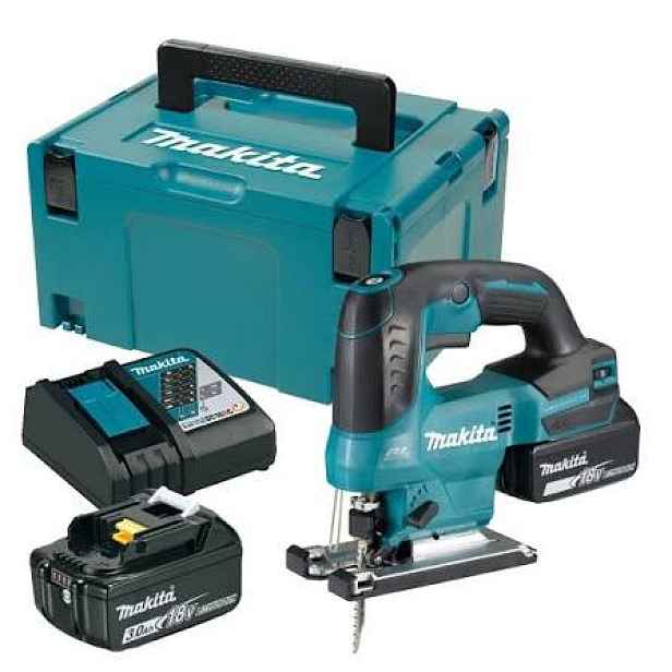 Makita Aku Přímočará Pila DJV184RFJ 18V Set 2x Aku 3.0Ah Nabíječka Kufr