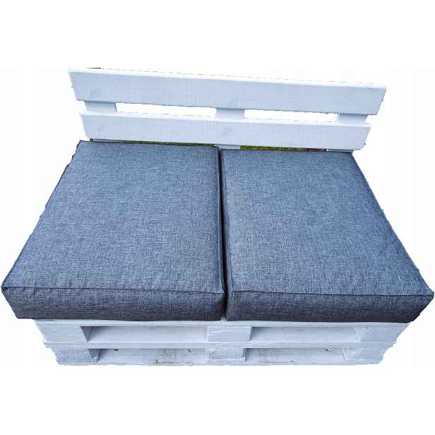 Polštář sedák na Jednu Euro-paletu sada 2 kusů 80 x 60 Silver Marine