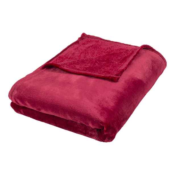 TP Mikroflanelová deka Premium 150x200 - Vínová