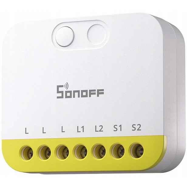 Sonoff MINI-ZB2GS-L Dvoukanálový Zigbee Přepínač Bez N 2x12A Duo-l