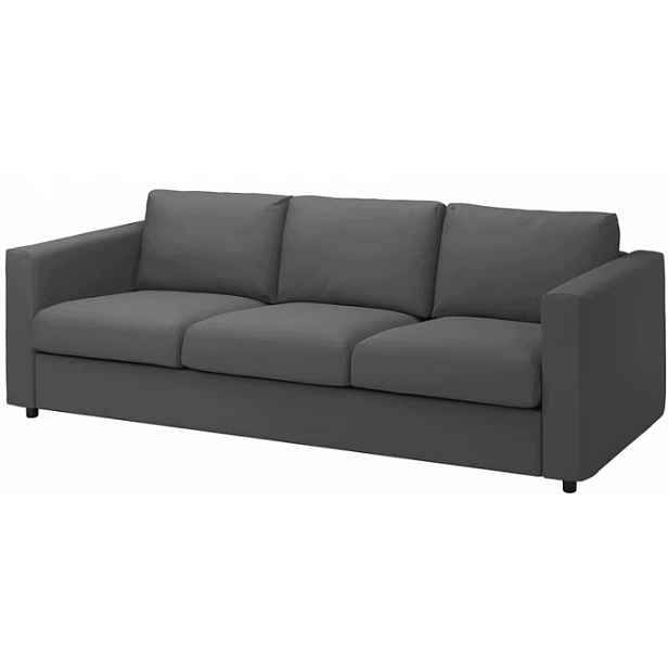 Potah na 3-místnou pohovku Ikea Backsälen Hallarp šedý potah