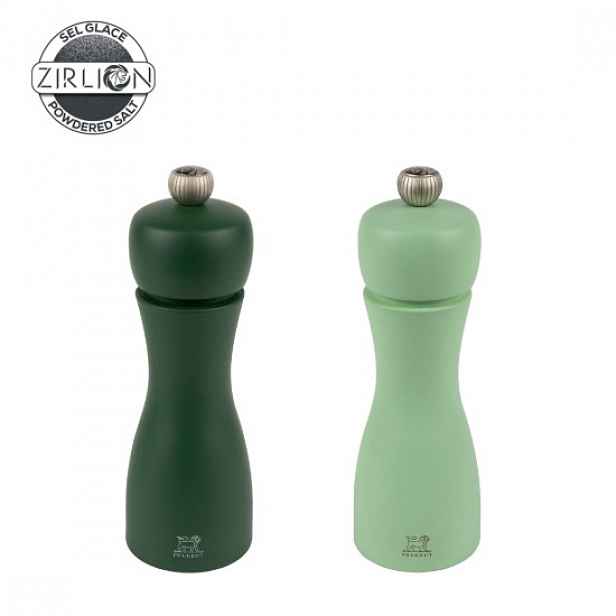 Sada 2 mlýnků na sůl a pepř, 15 cm, "Tahiti Water Z", Moss&Mint - Peug