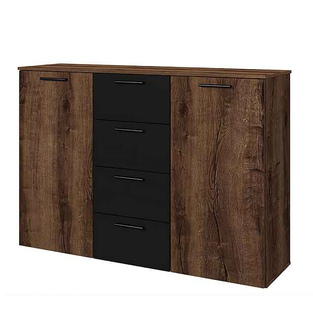 MASSENO KOMODA BETTINA, 132/93/38 cm se 4 zásuvkami a 2 dvířky, vícebarevná