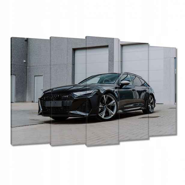 Obrazy 150x95 Černý automobil Audi
