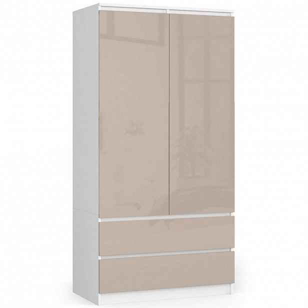 RAUMHIRSCH FURNITURE SKŘÍŇ Bílá, Cappuccino lesklá 180/90/51