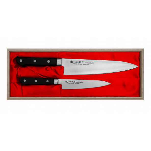 Sada 2 nožů Satake Satoru HG8365 šéfa 21 univerzální 13,5 cm Japonsko
