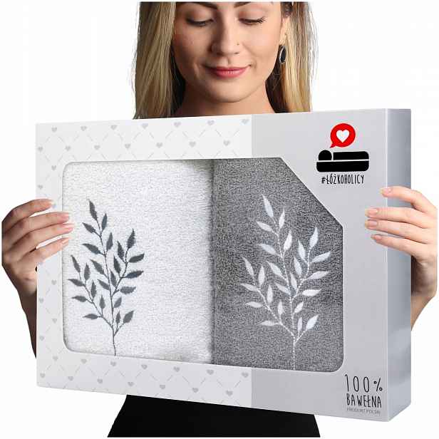 Sada osušek jako dárek z froté, 2 kusy, 70x140, Luba, sada