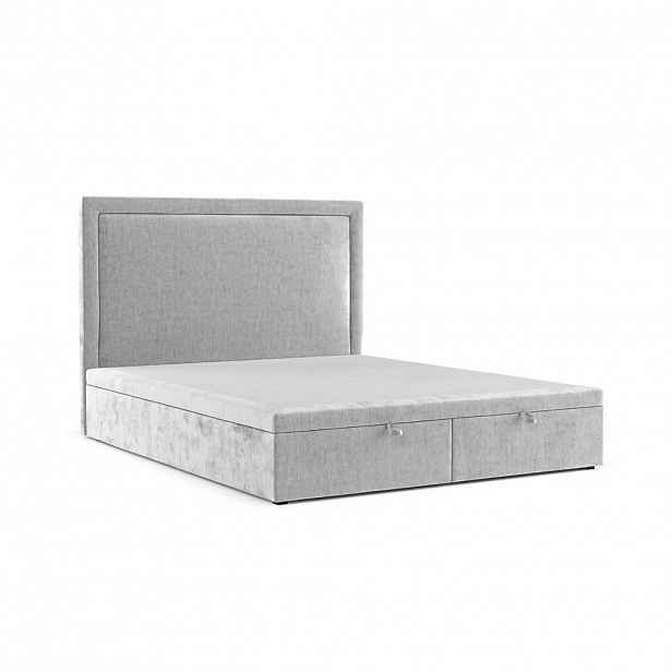 AltaBeds ČALOUNĚNÁ POSTEL SALMA 160/200 cm Světle šedá