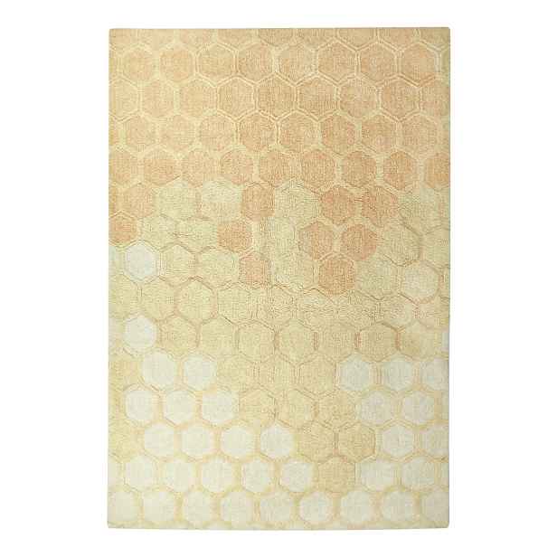 Okrově žlutý pratelný ručně tkaný bavlněný koberec 140x200 cm Sweet Honey – Lorena Canals