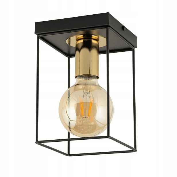 Stropní svítidlo Stropní Svítidlo Vox Černá 1xE27 15W Vyměnitelný zdroj Sigma Lighting