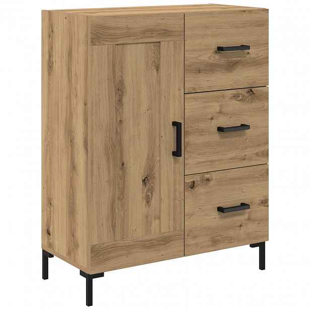 vidaXL Servírovací skříň dub artisan 69.5 x 34 x 90 cm
