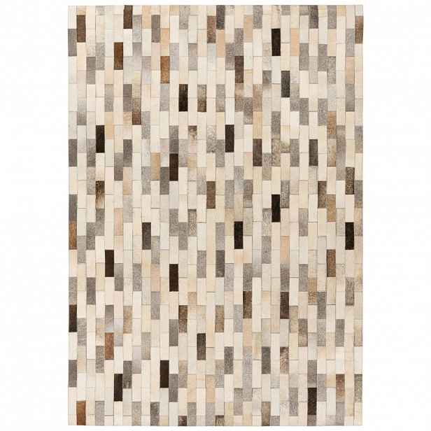 KOŽENÝ KOBEREC, 120/170 cm, šedá