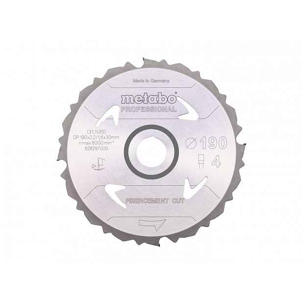 Metabo - Pilový kotouč 190x30 mm, 4 zuby 628297000